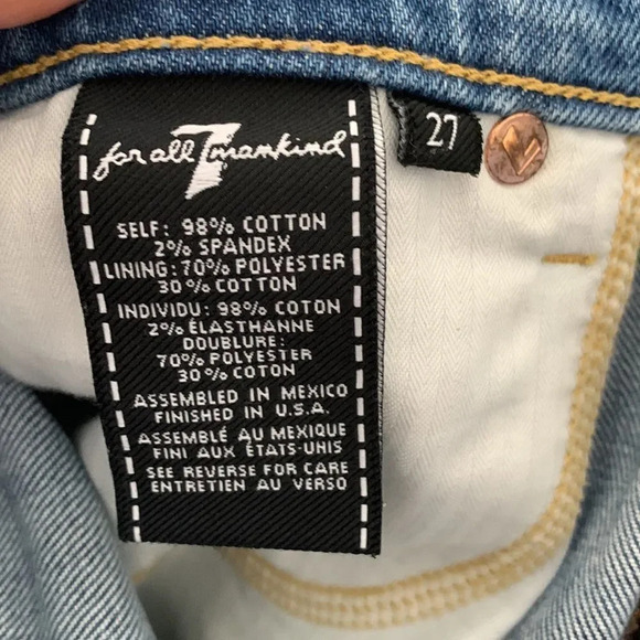 Seven For All Mankind Cutoff Denim Shorts - Picture 3 of 3